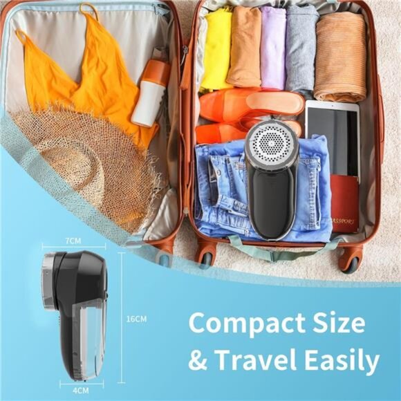 Fabric Lint Shaver-Fuzz Remover,AC120V Electric Sweater Shaver(Battery Operated) - Picture 6 of 7